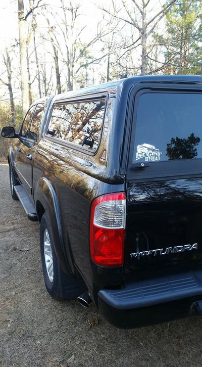 1stgenoffroad toyota truck sticker on black Tundra